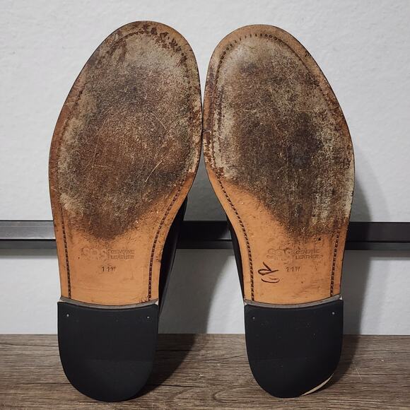 SAS Penny 40 Men's Leather Dress Slip-On Shoes Loafers Size 11 Wide Brown - Picture 6 of 9